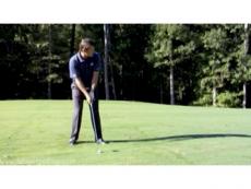 Nick Faldo gives some swing advice